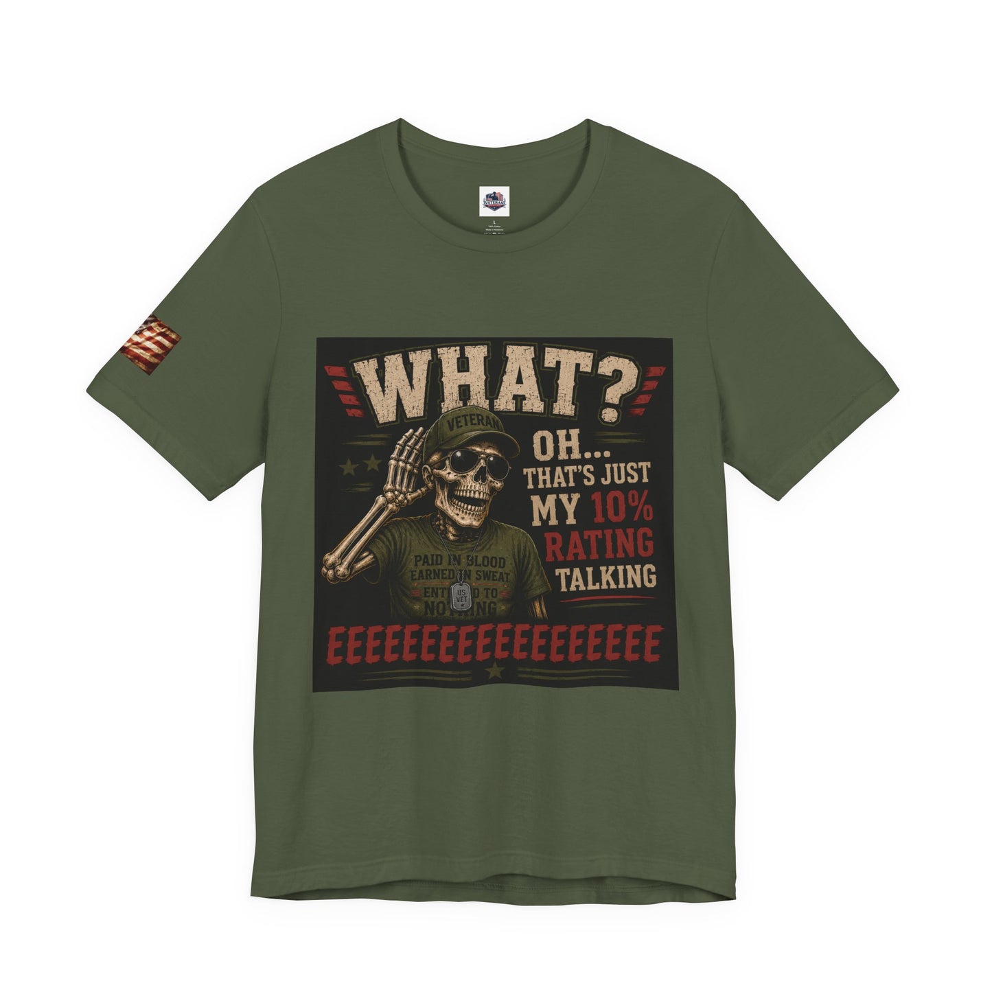 What? That’s Just My 10% Rating Talking T-Shirt | Skull Soldier Gaming Tee