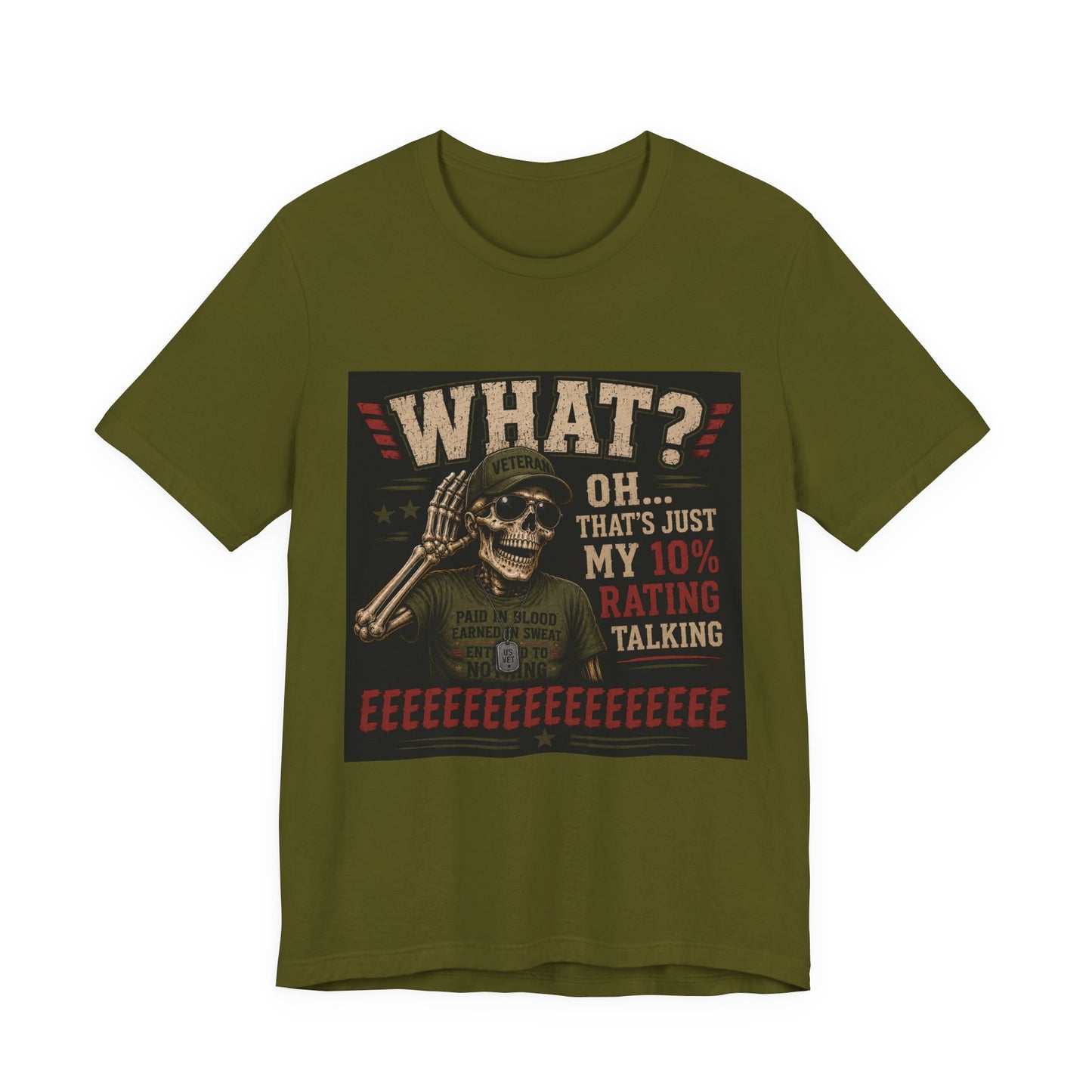 What? That’s Just My 10% Rating Talking T-Shirt | Skull Soldier Gaming Tee