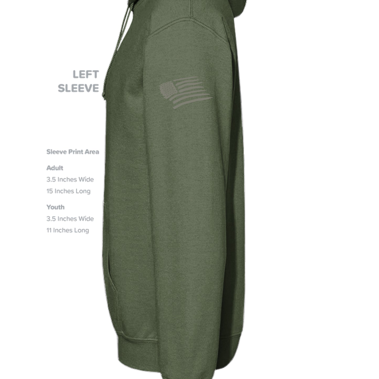 MILITARY GREEN - G185 - SLEEVE_LEFT