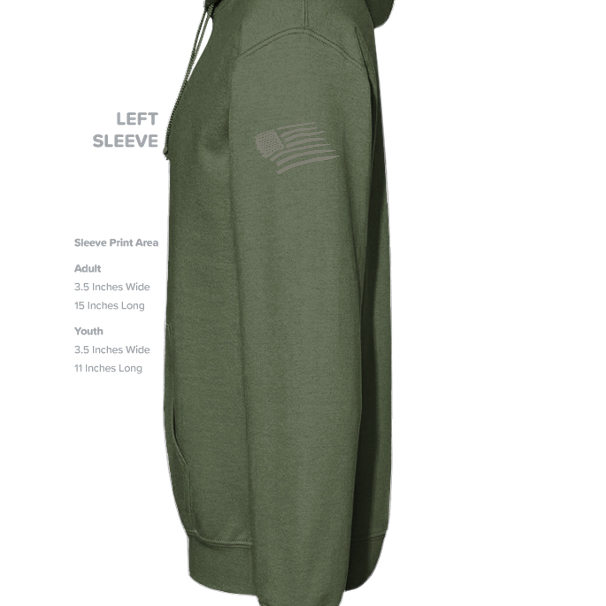 MILITARY GREEN - G185 - SLEEVE_LEFT