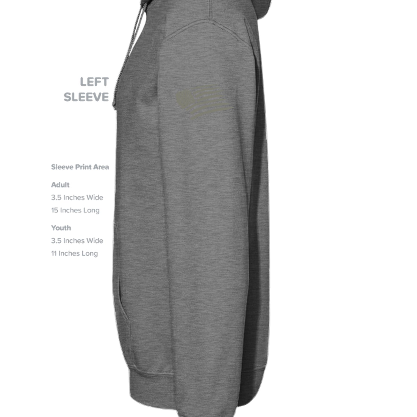GRAPHITE HEATHER - G185 - SLEEVE_LEFT
