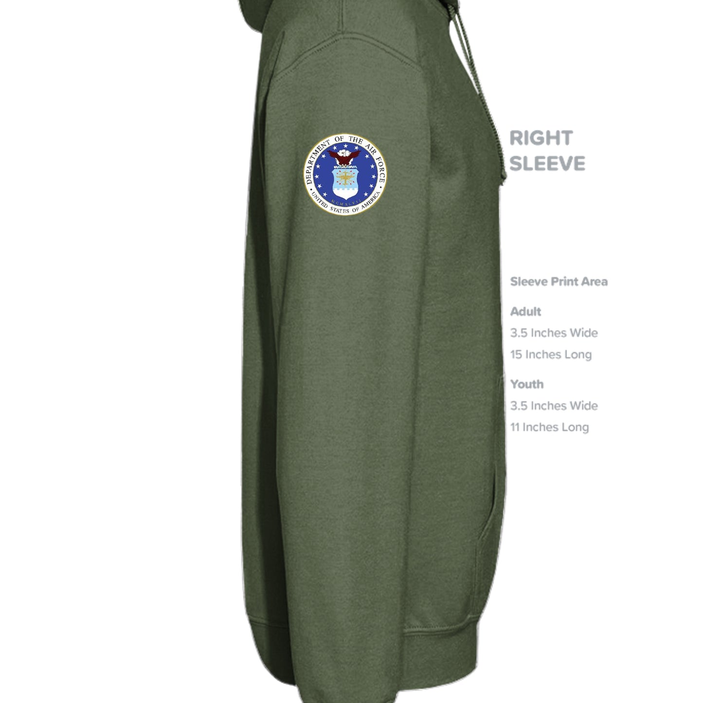 MILITARY GREEN - G185 - SLEEVE_RIGHT