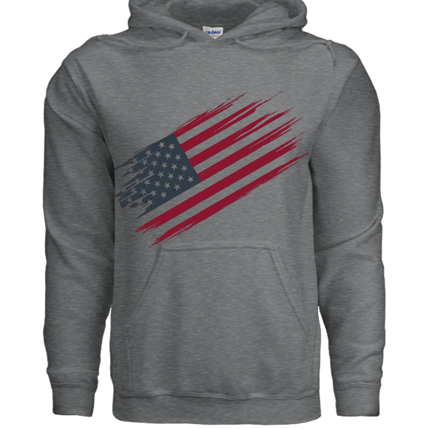 Fan Charcoal Heather - G185 - FRONT