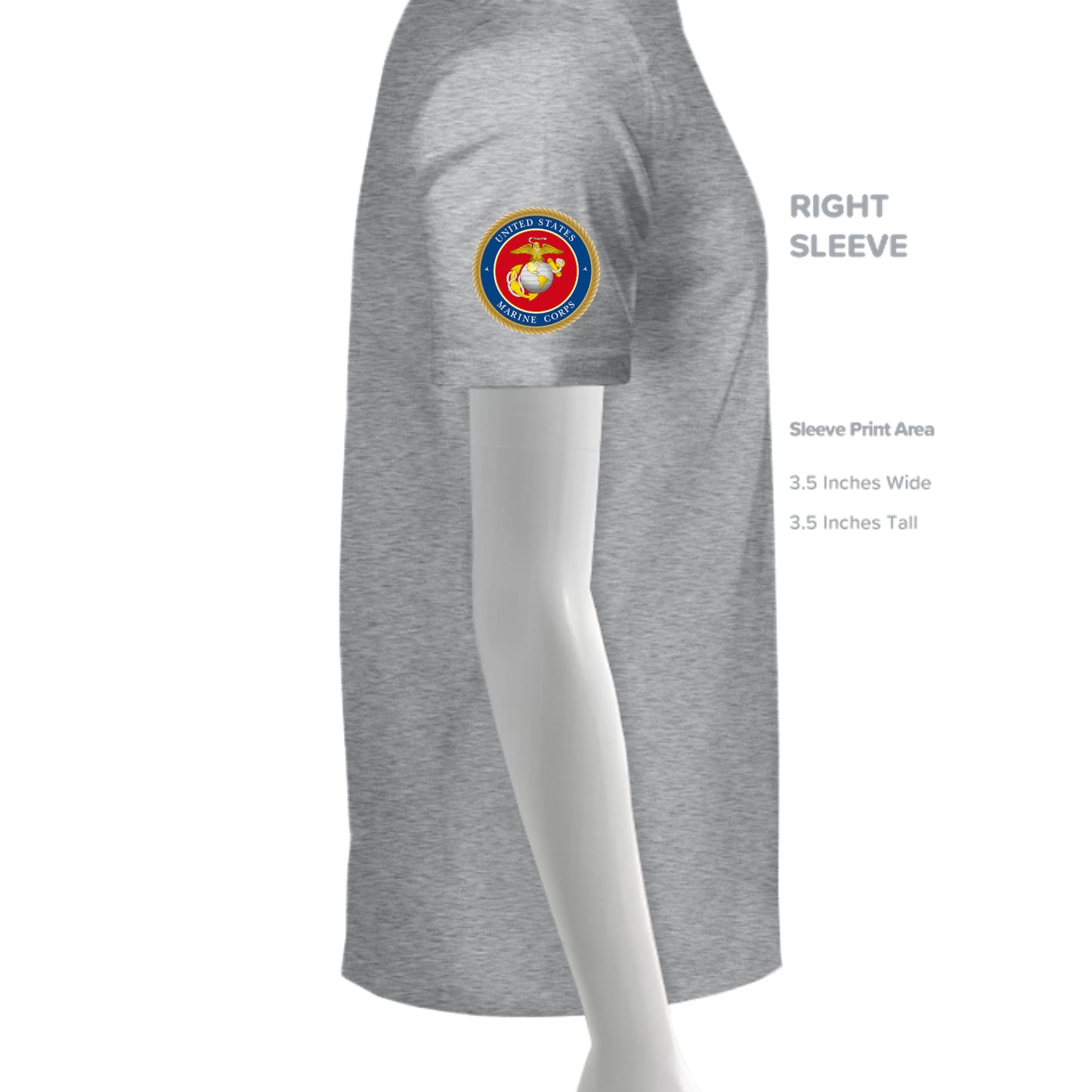 HEATHER GRAY - 3600 - SLEEVE_RIGHT
