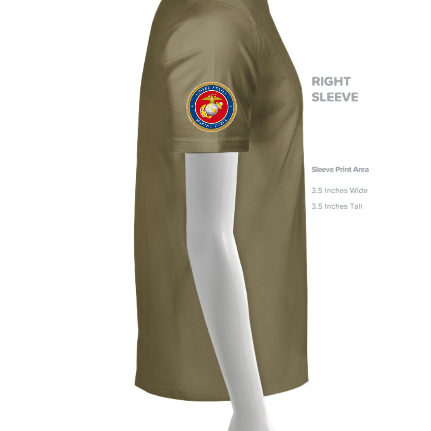 MILITARY GREEN - 3600 - SLEEVE_RIGHT