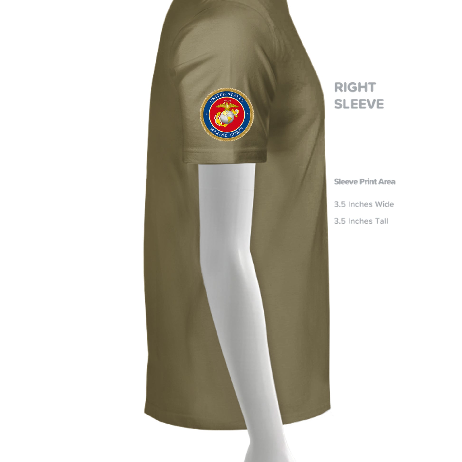 MILITARY GREEN - 3600 - SLEEVE_RIGHT