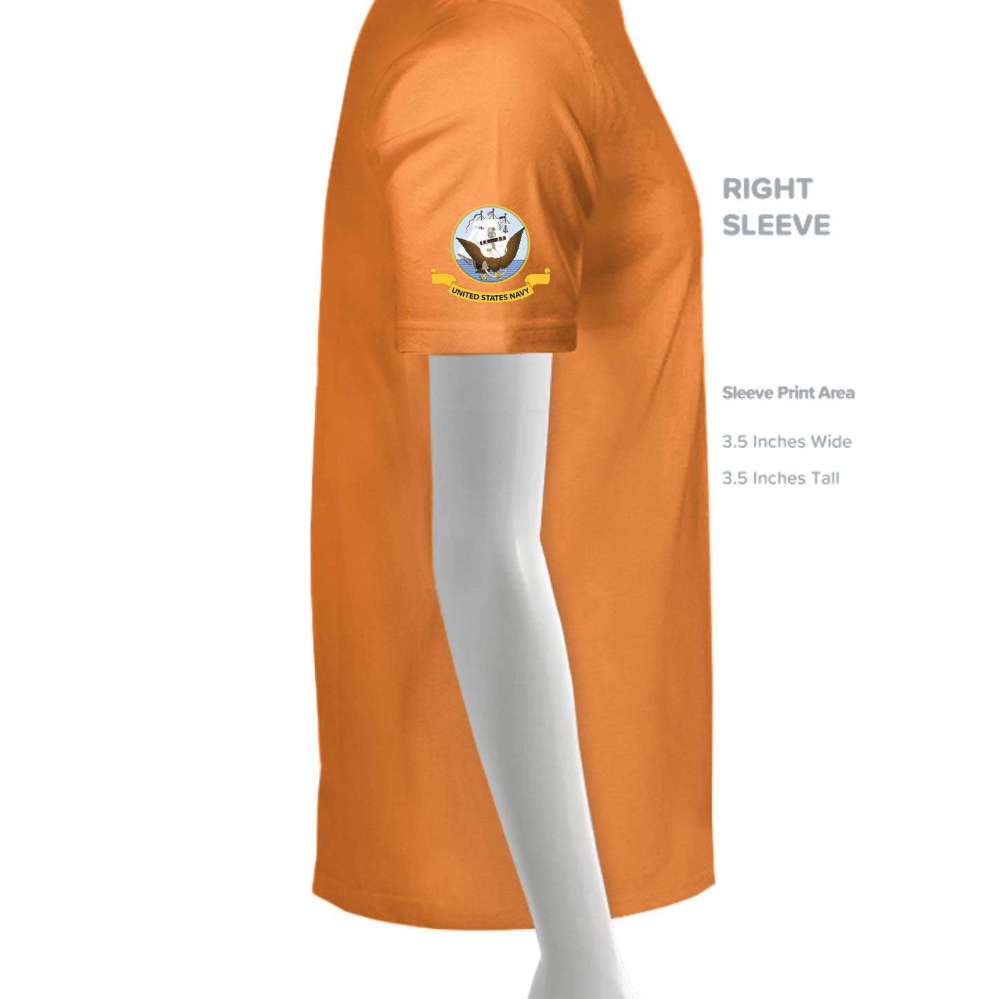 CLASSIC ORANGE - 3600 - SLEEVE_RIGHT