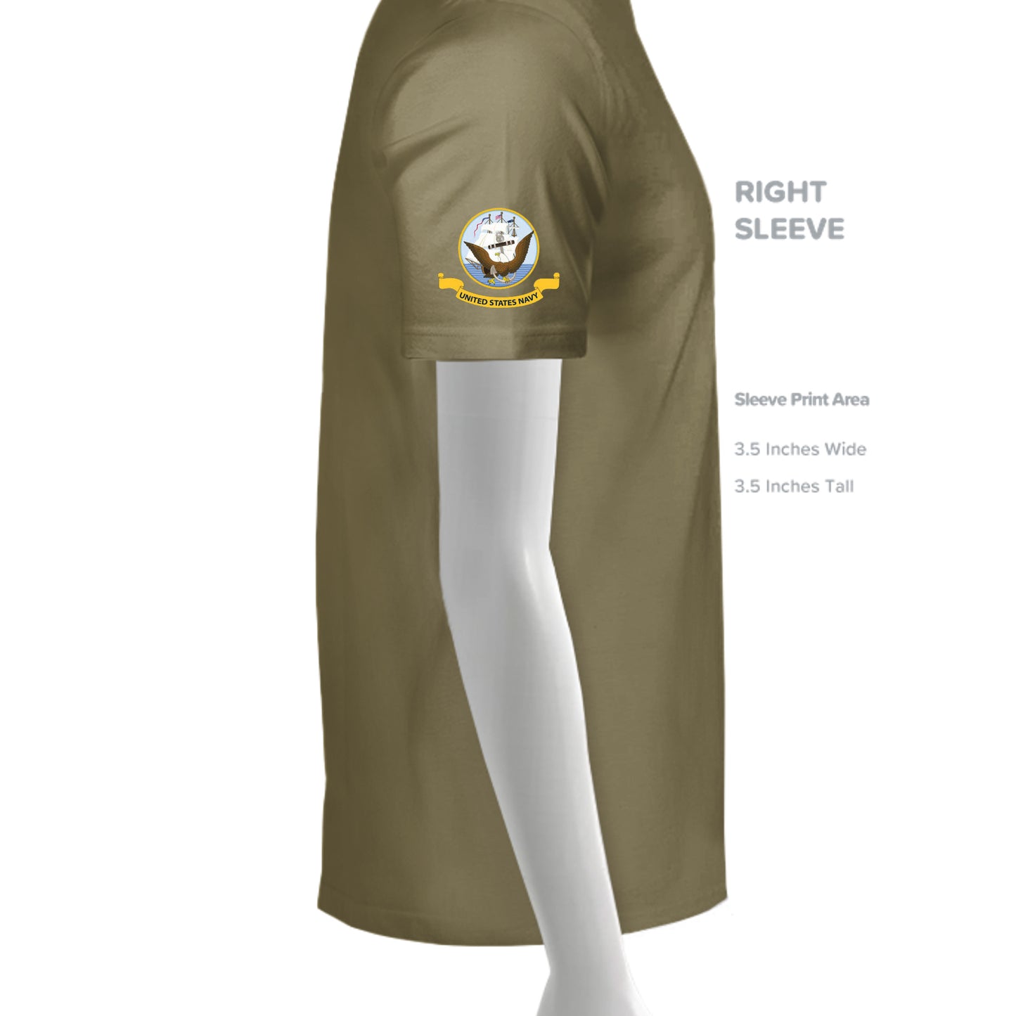 MILITARY GREEN - 3600 - SLEEVE_RIGHT