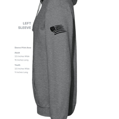 Fan Charcoal Heather - G185 - SLEEVE_LEFT