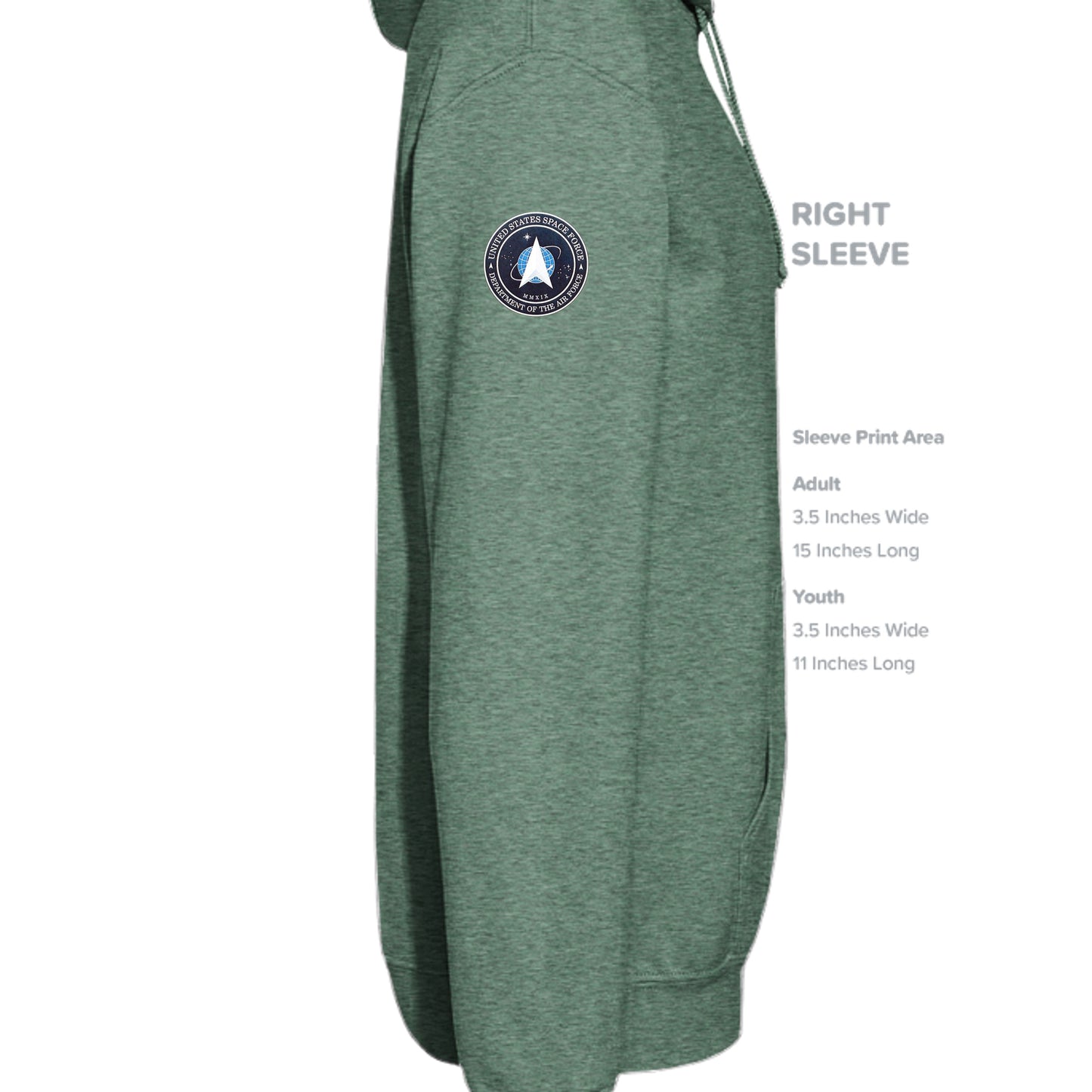 Heather Sport Dark Green - G185 - SLEEVE_RIGHT
