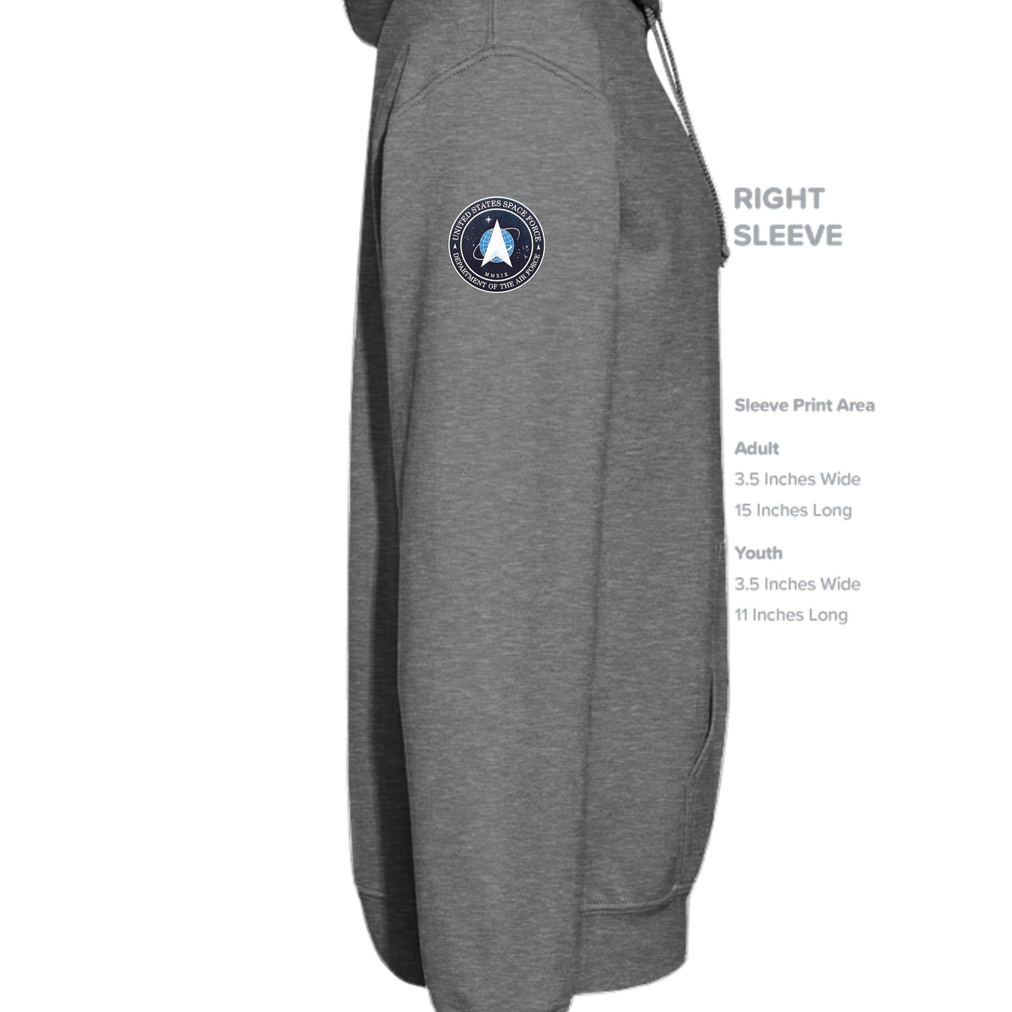 Fan Charcoal Heather - G185 - SLEEVE_RIGHT