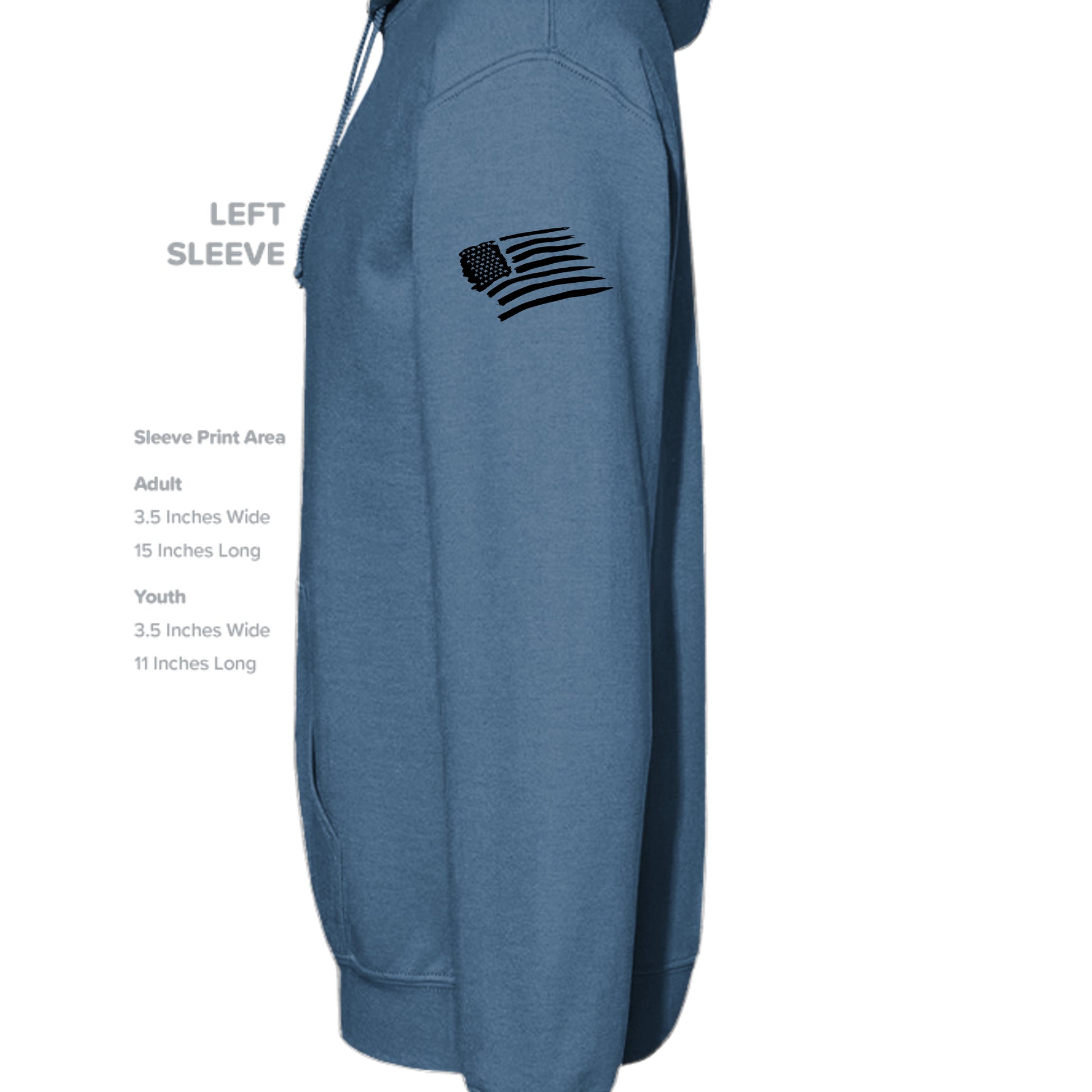 INDIGO BLUE - G185 - SLEEVE_LEFT