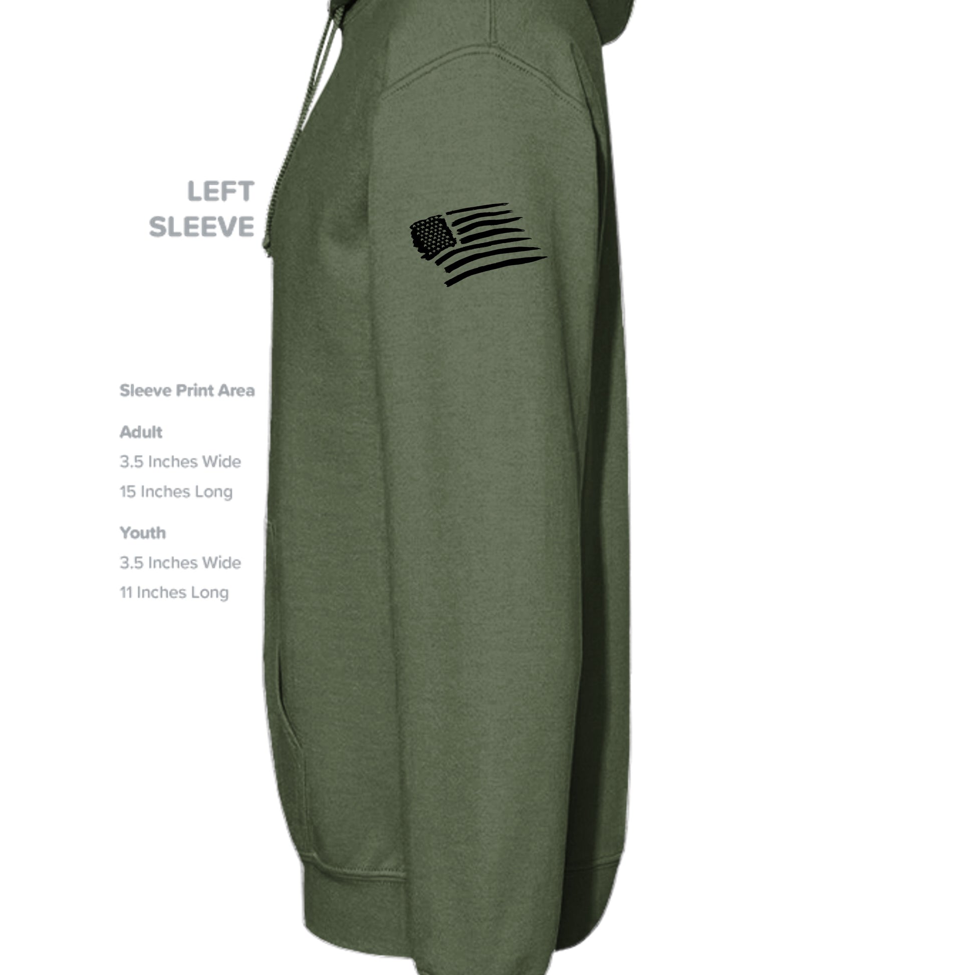 MILITARY GREEN - G185 - SLEEVE_LEFT