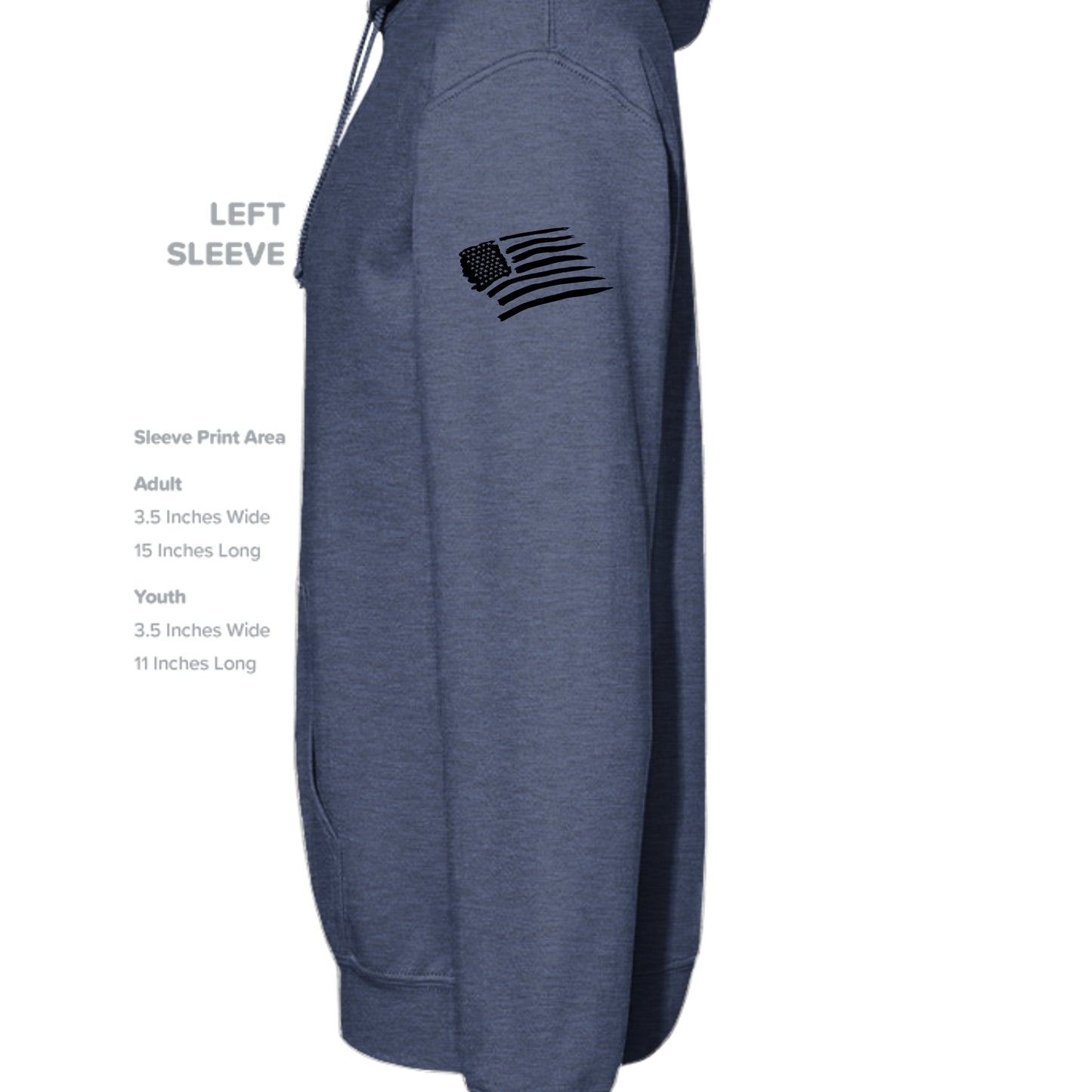 Heather Sport Dark Navy - G185 - SLEEVE_LEFT