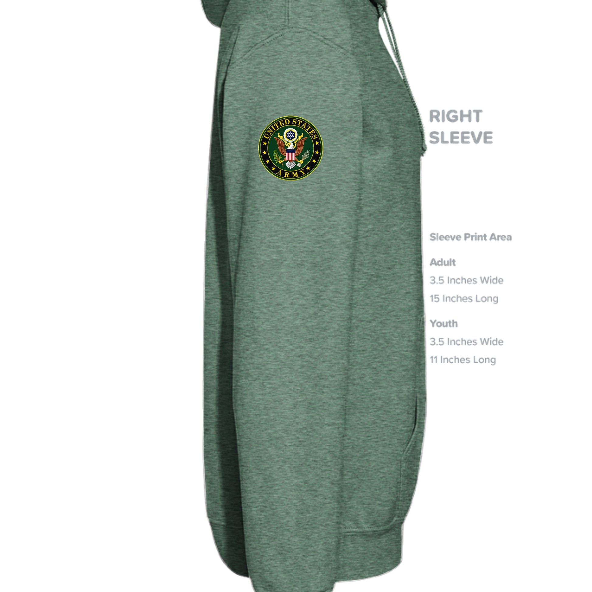 Heather Sport Dark Green - G185 - SLEEVE_RIGHT