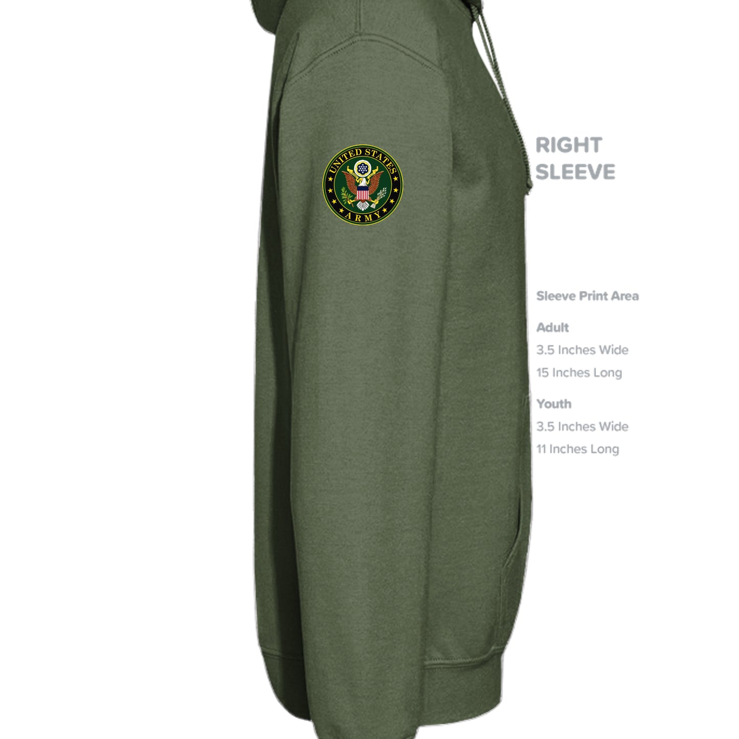 MILITARY GREEN - G185 - SLEEVE_RIGHT