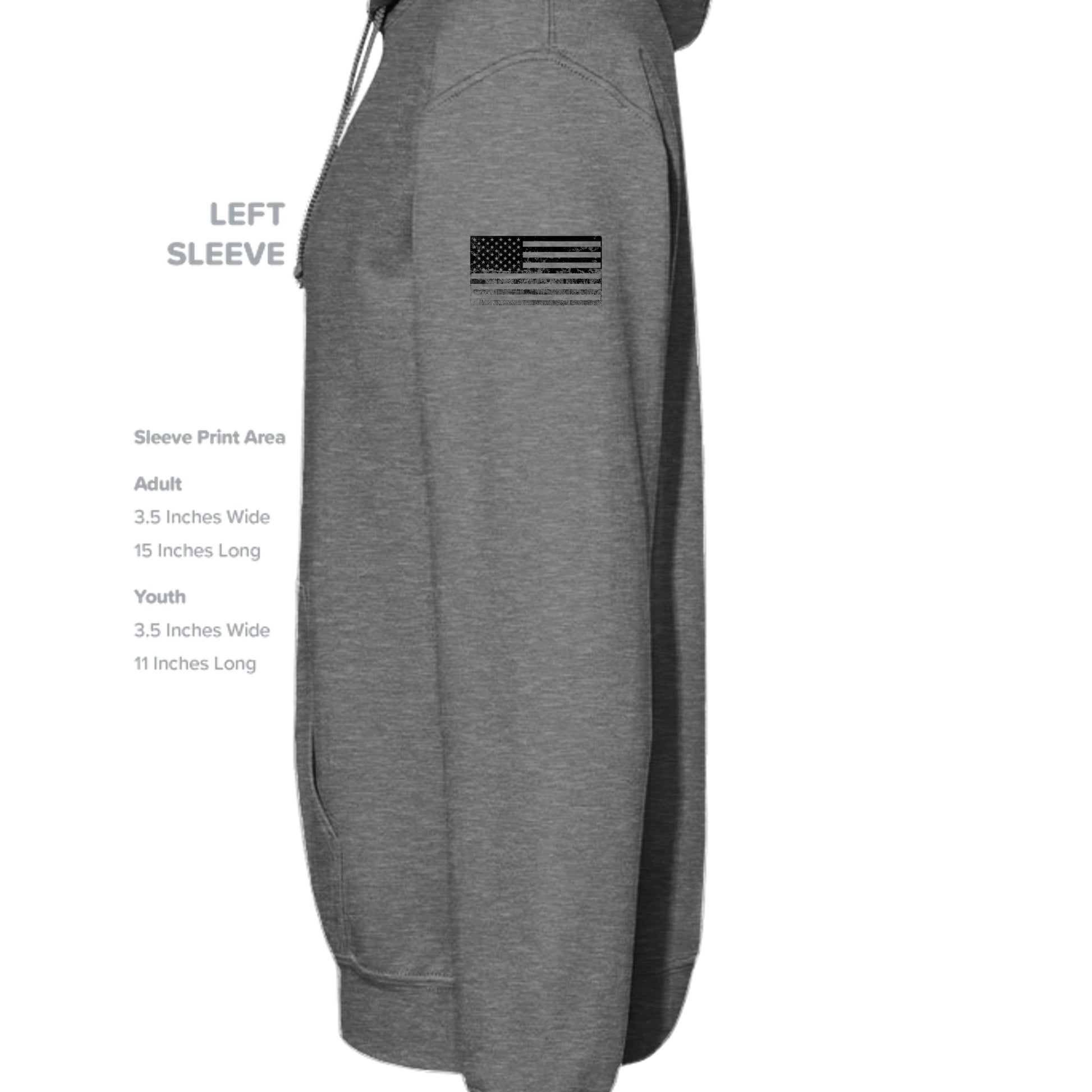 Fan Charcoal Heather - G185 - SLEEVE_LEFT